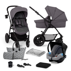 KINDERKRAFT SELECT Kočárek kombinovaný Xmoov 3v1 Dark Grey, Premium KINDERKRAFT SELECT Kočárek kombinovaný Xmoov 3v1 Dark Grey, Premium