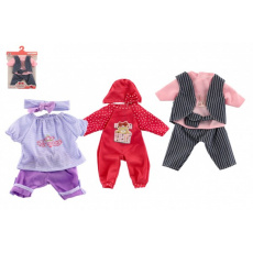 Oblečky/Šaty pro panenky/miminka velikosti cca 40cm mix druhů 1ks v sáčku 25x32cm
