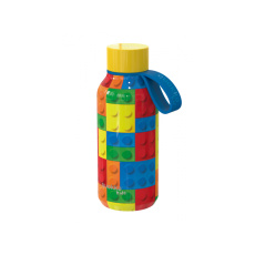 Nerezová termoláhev Solid Kids s poutkem Color Bricks 330 ml