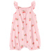 CARTER'S Overal letní Pink Peach holka 9m