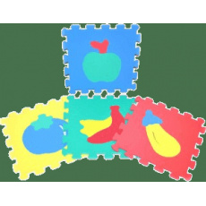 WIKY Puzzle pěnové 10 ks - Ovoce, 2 druhy WIKY Puzzle pěnové 10 ks - Ovoce, 2 druhy