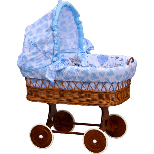 Scarlett Košík pro miminko s boudičkou Scarlett Kulíšek - modrá