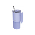 Nerezový termohrnek s brčkem Umi Lavender 720 ml