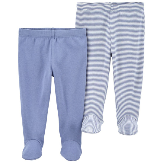 CARTER'S Polodupačky Blue Stripes kluk 2ks 3m/vel. 62