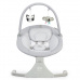 KINDERKRAFT Lehátko houpací s melodií 2v1 Luli grey, do 9 kg