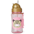 SKIP HOP Zoo Hrnek s brčkem bez PVC a BPA Leopard 12 m+