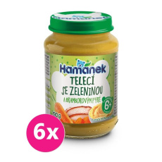 6x HAMÁNEK Telecí se zeleninou (190 g) 6x HAMÁNEK Telecí se zeleninou (190 g)