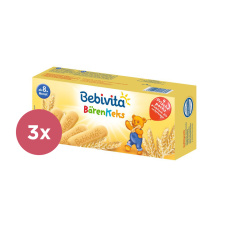 3x BEBIVITA Medvědí sušenky 180 g 3x BEBIVITA Medvědí sušenky 180 g