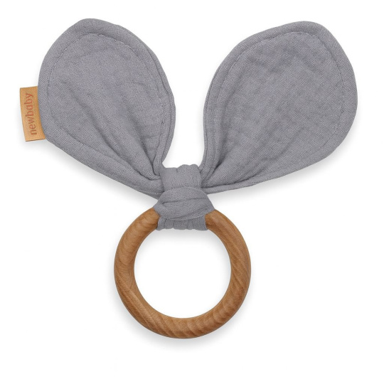 Kousátko pro děti ouška New Baby Ears grey Kousátko pro děti ouška New Baby Ears grey