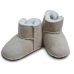EISBÄRCHEN capáčky kožešinové na suchý zip sand 22/23