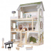 KIK Dřevěný domeček pro panenky Floro Boho 78 cm + LED + nábytek