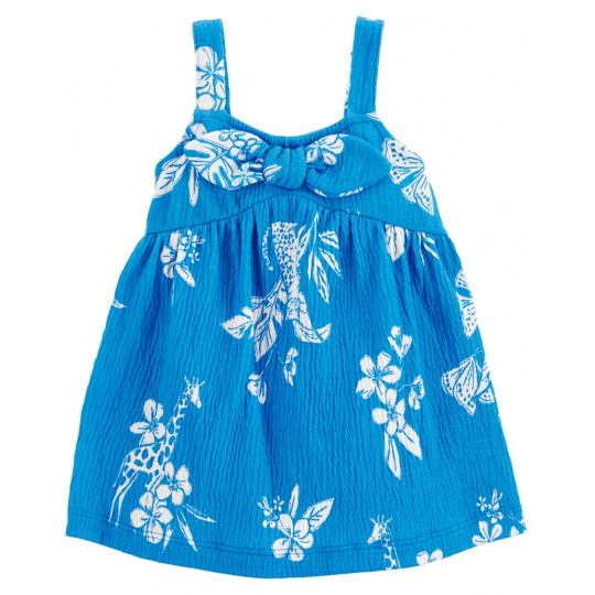 CARTER'S Šaty Blue Floral holka 18m