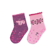STERNTALER Ponožky protiskluzové Medvíked ABS 2ks v balení light red dívka vel. 17/18 cm- 9-12 m STERNTALER Ponožky protiskluzové Medvíked ABS 2ks v balení light red dívka vel. 17/18 cm- 9-12 m