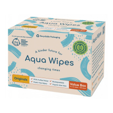 AQUA WIPES BIO Aloe Vera 100% rozložitelné ubrousky, 99% vody, 12x64ks = 768ks AQUA WIPES BIO Aloe Vera 100% rozložitelné ubrousky, 99% vody, 12x64ks = 768ks