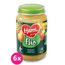 6x HAMI BIO Ovocný příkrm Ovocný koktejl 190 g, 6+ 6x HAMI BIO Ovocný příkrm Ovocný koktejl 190 g, 6+