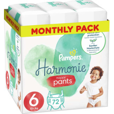 PAMPERS Harmonie Pants Kalhotky plenkové jednorázové 6 (15 kg+) 72 ks