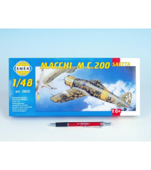 Model Macchi M.C. 200 Saetta 16,1x21,2cm v krabici 31x13,5x3,5cm Model Macchi M.C. 200 Saetta 16,1x21,2cm v krabici 31x13,5x3,5cm