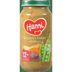 HAMI Brambory s hovězím a hráškem (250 g) - masozeleninový příkrm