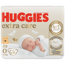 HUGGIES® Pleny jednorázové Extra Care 0 (do 4 kg) 25 ks HUGGIES® Pleny jednorázové Extra Care 0 (do 4 kg) 25 ks