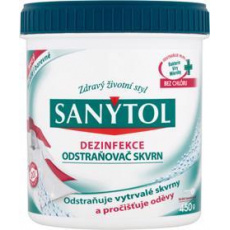 SANYTOL Dezinfekční odstraňovač skvrn 450 g SANYTOL Dezinfekční odstraňovač skvrn 450 g