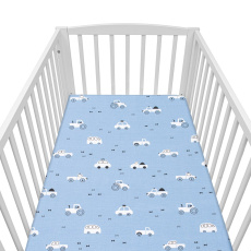 Bavlněné prostěradlo do postýlky New Baby Autíčka Tuuut 120x60cm Bavlněné prostěradlo do postýlky New Baby Autíčka Tuuut 120x60cm