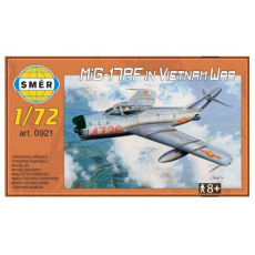 Model MiG-17PF in Vietnam War 1:72 13,3x16,2cm v krabici 25x14x4cm Model MiG-17PF in Vietnam War 1:72 13,3x16,2cm v krabici 25x14x4cm