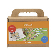 Kreativní sada Pexeso a piškvorky dřevěné Kreativní sada Pexeso a piškvorky dřevěné