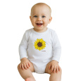 Dětské body s potiskem New Baby Slunečnice - krátký rukáv