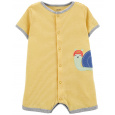 CARTER'S Overal letní krátký rukáv Yellow Snail chlapec NB/vel. 56