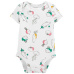 CARTER'S Body krátký rukáv Ivory Vegetables holka 6m