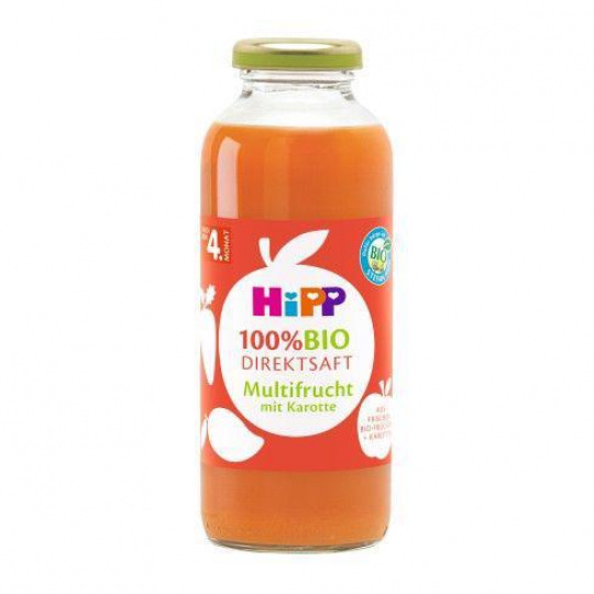 HiPP 100 % Bio Juice Ovocná šťáva s karotkou