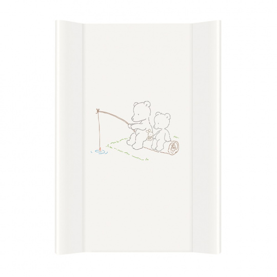 CEBA Podložka přebalovací 2-hranná s pevnou deskou (50x70) Comfort Papa Bear bílá