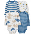CARTER'S Body dlouhý rukáv Blue Animals chlapec 4ks PRE/ vel. 46