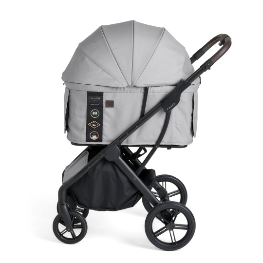 FIKAGO Kočárek pro kočky / psy AGILE2 Soft Grey FIKAGO Kočárek pro kočky / psy AGILE2 Soft Grey