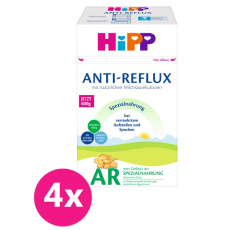 4x HiPP Anti-Reflux Speciální kojenecká výživa od narození 600 g