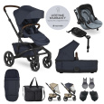 EASYWALKER SET XXL kočárek Jimmey Indigo Blue + KIDDY Evoluna i-size 2