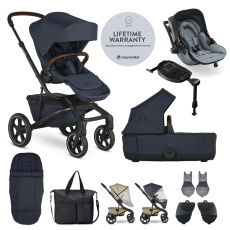 EASYWALKER SET XXL kočárek Jimmey Indigo Blue + KIDDY Evoluna i-size 2