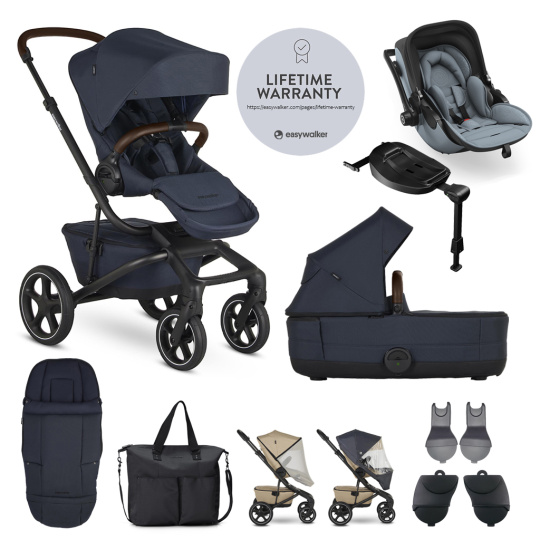 EASYWALKER SET XXL kočárek Jimmey Indigo Blue + KIDDY Evoluna i-size 2