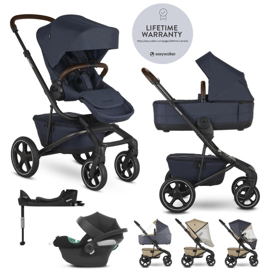 EASYWALKER SET Kočárek 4v1 Jimmey Indigo Blue LITE RWS + CYBEX Aton B2 i-Size