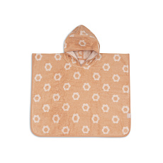 Osuška pončo froté Jacquard Flower
