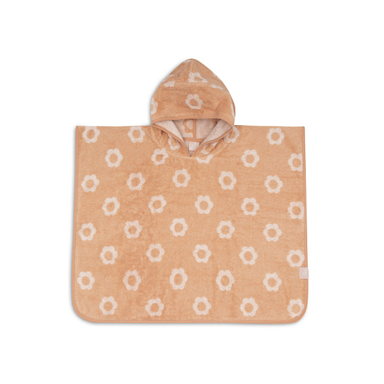 Osuška pončo froté Jacquard Flower