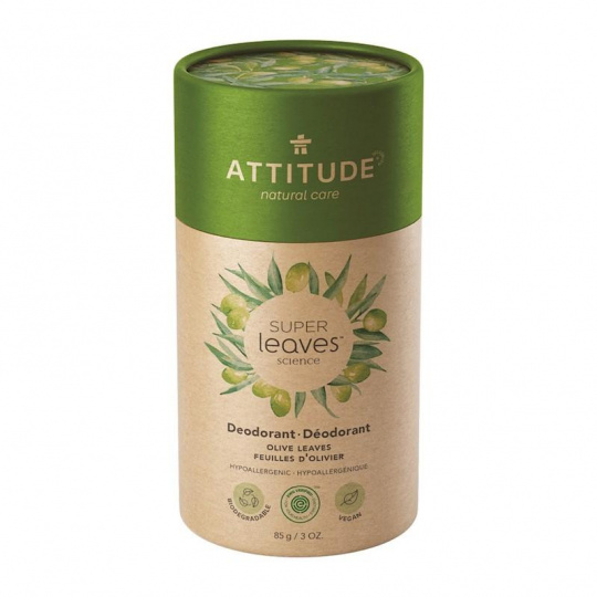 ATTITUDE Přírodní tuhý deodorant Super leaves - olivové listy 85 g