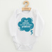 Dětské body s potiskem New Baby Keď plačem, tak mám asi nejaký problém! modrá
