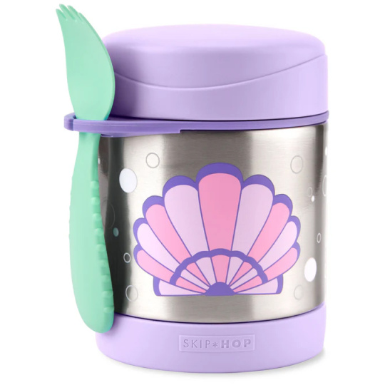 SKIP HOP Spark Style Termoska na jídlo se lžičkou/vidličkou Mušle 325 ml, 3r+