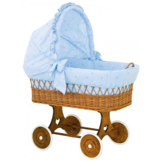 Scarlett Boudička ke košíku pro miminko - Scarlett Méďa - modrá