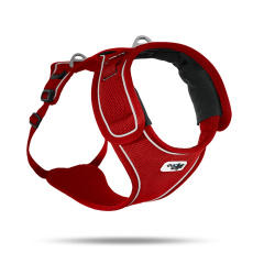 CURLI Postroj pro psy Belka Red S, 15-25 kg