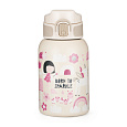 PETITE&MARS Láhev nerezová termo se slámkou 350 ml Twinkling Fairy 12m+