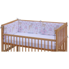 Scarlett Mantinel do postýlky 4dílný - Scarlett Srneček - 180 x 30 cm - růžová Scarlett Mantinel do postýlky 4dílný - Scarlett Srneček - 180 x 30 cm - růžová