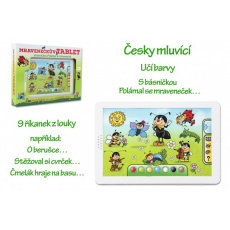 Mravenečkův tablet plast 30x20x2cm na baterie se zvukem v krabici 38x28x4,5cm