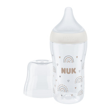 NUK Láhev kojenecká skleněná s kontrolou teploty Perfect Match 230 ml